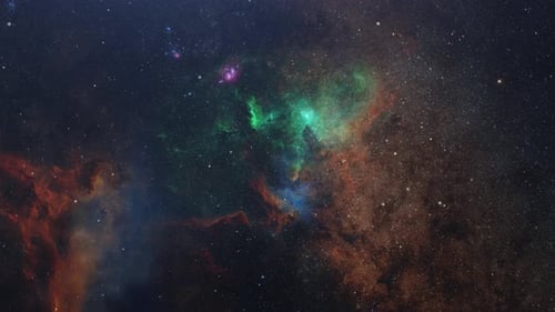 Nebulosa estrelada do espaço sideral profundo 4k