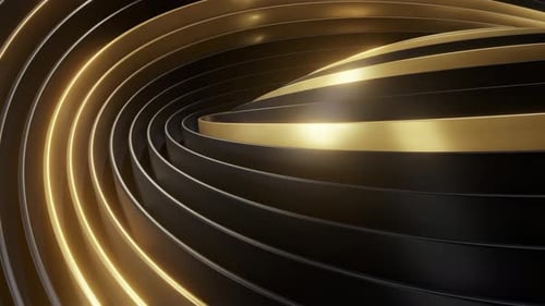 Fondo de lujo geométrico abstracto de oro negro.