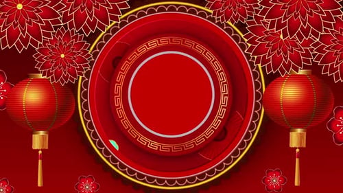 Valentinstag-Hintergrundschleife für Chinesen