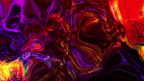 Vibrant Abstract Fluid Color Swirl Background Loop