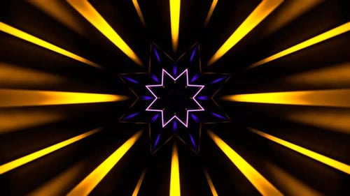 Purple And Yellow Pulse Neon Arcade In Endless Flow Background Vj Loop In 4K