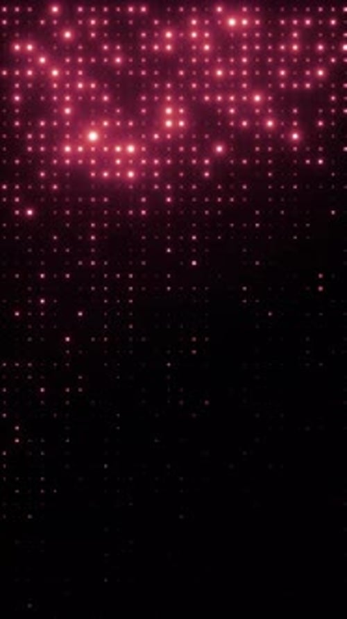 Red glowing blinking lights.