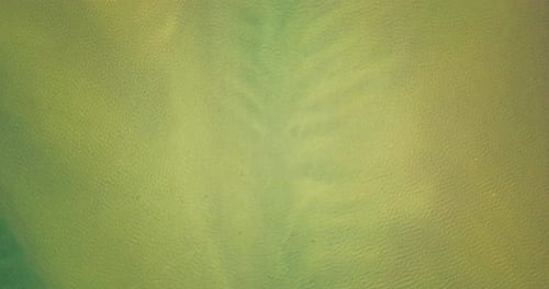 sea and river meet in northern Iceland, Aerial view