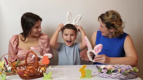 Family Fun Decorating for Easter at Home