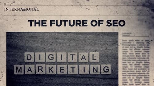 Grunge Newspaper Glitch Text Reveal for Digital Marketing