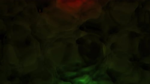 Abstraktes buntes Rauchgrün und Rot 4 K