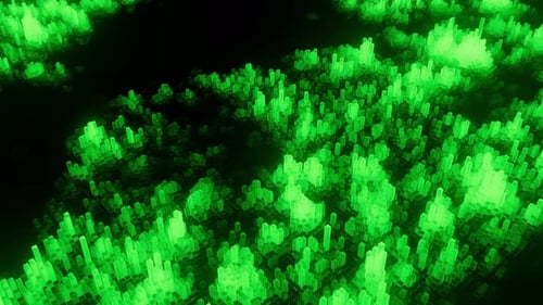 Abstrakte Spalten als 3D-Hintergrund für Technologie