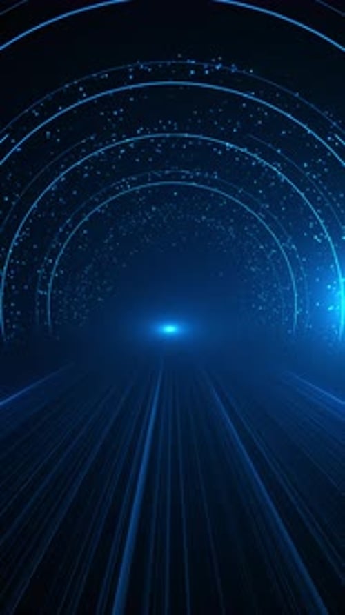 Digital cyberspace particles Digital data network connections. Crypto currency, big data, block chai