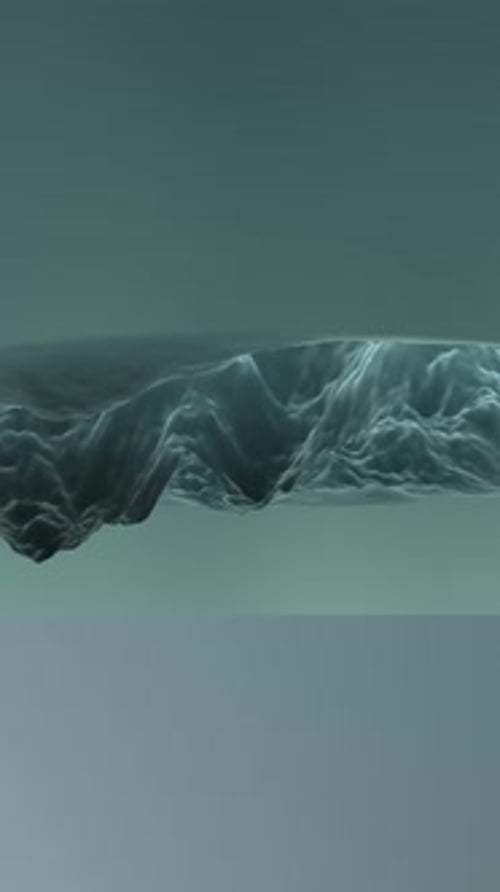 An Enigmatic and Mysterious Underwater Landscape Featuring Waves Depth and Beauty