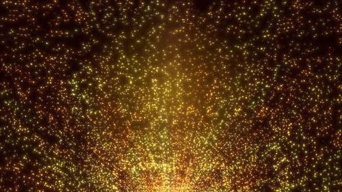 Brillante celebración de invierno: fondo navideño dorado con partículas brillantes HD