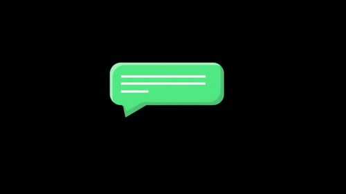 Animated Pop Up Message Concept Video - Transparent