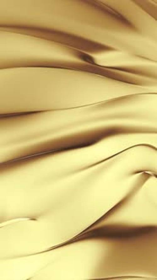 Abstract Golden Liquid Waves Loop Background