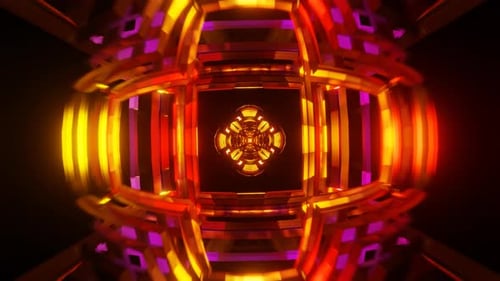 Vibrant VJ Loop Backdrop Rhythmic Neon Flashes Add Dynamism