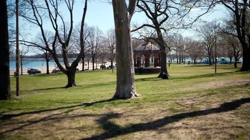 Springtime View of Marine Park in South Boston