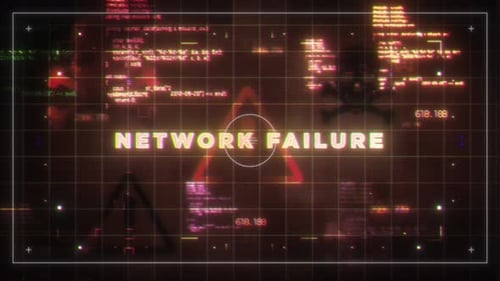 Network Failure Trendy Hacking And Cybersecurity Words