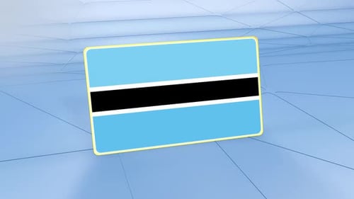 Botswana Flag Displaying