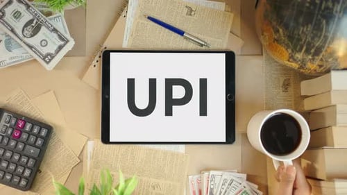 UPI DISPLAYING ON FINANCE TABLET SCREEN