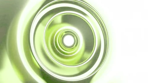 Green spiral light swirls inward