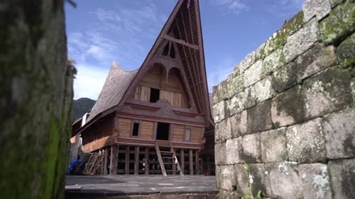 Casa de madeira tradicional Batak