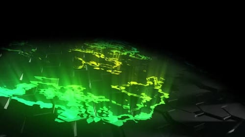 Sparkling hexagons animated background