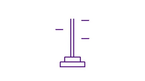 Animated Line Art Direction Signpost Icon