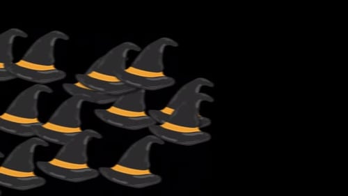 Halloween Witch Hat Transition on Alpha Channel