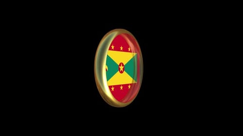 Animation mit Flagge von Grenada