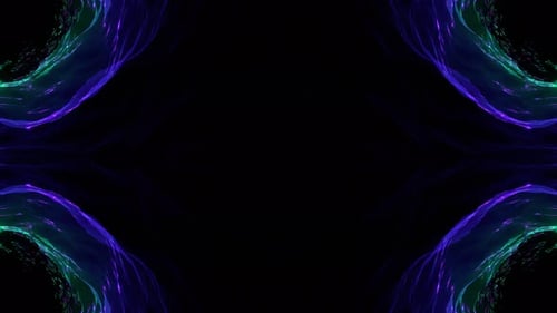 Purple And Turquoise Magic Cave Kaleidoscope Background Vj Loop In 4K