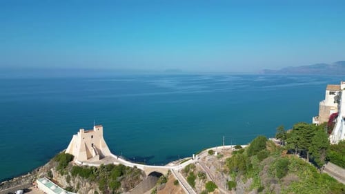Torre Truglia tower in Sperlonga town of Italy