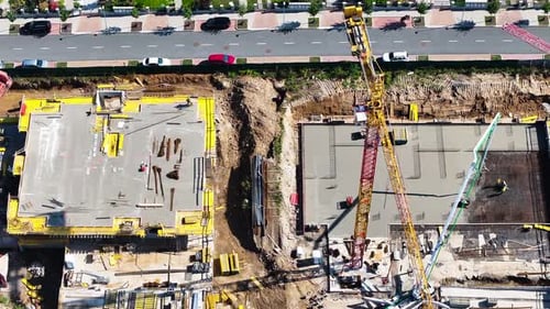 Construction site from above