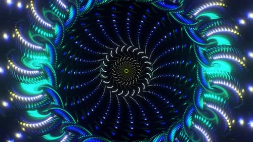 Radiant Neon Backdrop Rhythmic Flashing Seamless Disco Pattern in VJ Loop