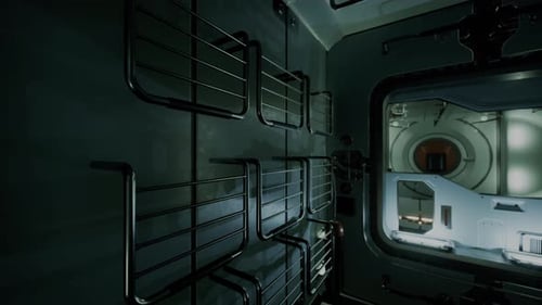 Intérieur de la station spatiale vide