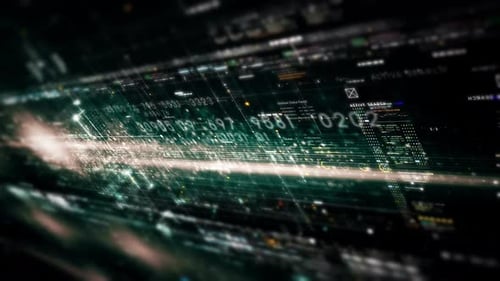 Futuristic Abstract Digital Data Flow Background