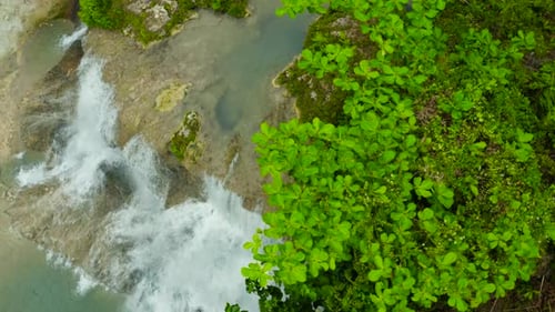 Beautiful Tropical Waterfall Philippines Cebu