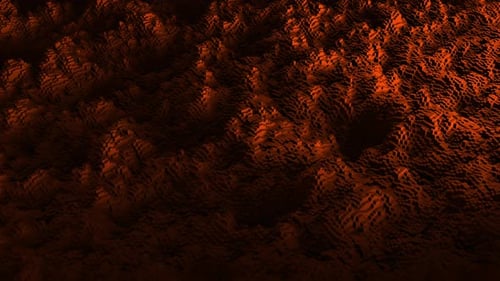 Dynamic Orange Geometric Blocks Abstract Motion Background Loop