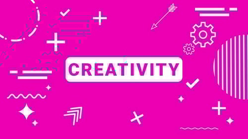 Stilvolle, informative Infografik, Loop-Animation, Kreativität, Titel, Infografik, Hintergrundelemente