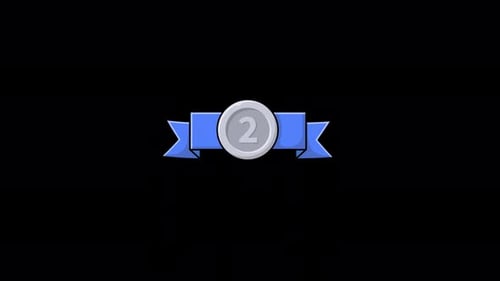 Animated Silver Badge Award Video - Transparent