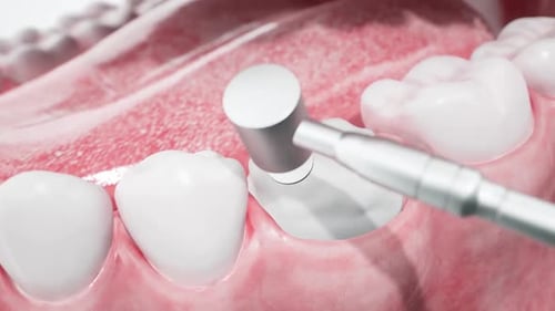 3D Animation of Dental Filling Preparation and Polishing