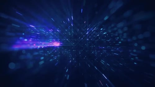 Futuristic Digital Light Tunnel Opener
