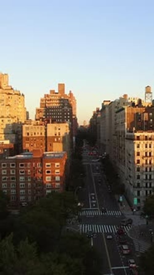 New York City Manhattan Skyline Vertical Smartphone Video Background
