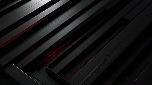 Abstract Geometric Dark Background with Red Glowing Lines