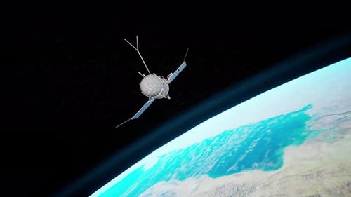 Exploration de la Terre à partir d'un satellite en orbite basse au-dessus de la planète