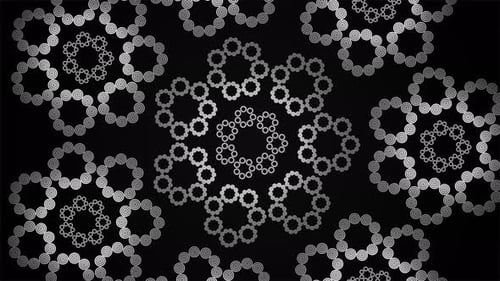 Motifs floraux illuminés de haute technologie Broadcast Spinning 04