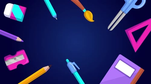 Dark Back To School Background