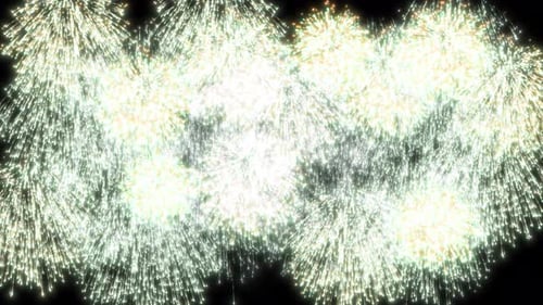 Sparkling Firework Bursts Alpha Channel Effect