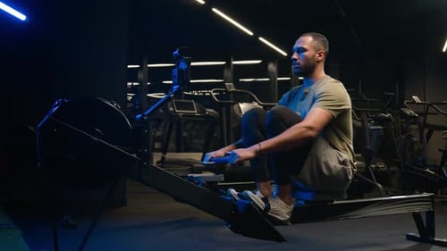 Sport Hard Weight Exercise Sporting Bodybuilding Workout Gym Pulling Rowing Machine Sitting Lift Low