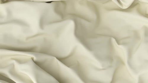 Soft Rippling Cream Fabric Background Animation