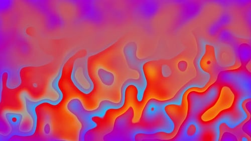 Vibrant Fluid Organic Shapes Morphing Abstract Background