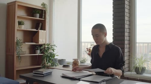 Woman Doing Paperwork