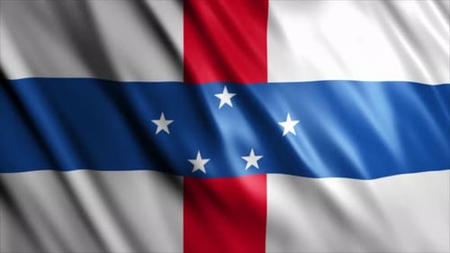 Animated Waving Flag of Netherlands Antilles